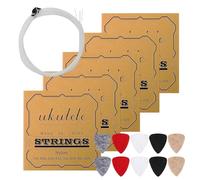 Portable ukulele strings, 5 sets of game strings, ukulele repair kit with easy installation, string tools made of material, music equipment with a design of the