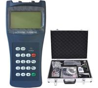 Portable Ultrasonic Flow Meter, Clamp-On Flowmeter, Accuracy ±1% with Data Logger(Record 2000 Rows of Data), Water Flowmeter, Liquid Flow Meter, Standard Transducer, -30~160°C