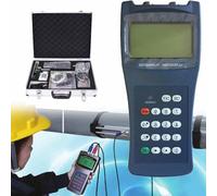 Portable Ultrasonic Flow Meter, Digital Liquid Flow Meter for 32-1200mm Pipe Size, Handheld Clamp-On Sensor for Copper and PVC Pipes