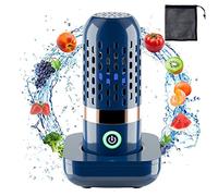 Portable Ultrasonic Fruit & Vegetable Washer, Food Purifier for Kitchen with Ultrasonic Wireless OH ion Purification Technology, Household Food Cleaner Machine