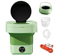 Portable Ultrasonic Washing Machine, 7L Capacity, Foldable Design with Spin Dryer, Ideal for Baby Clothes, Towels, Underwear, and Socks