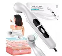 Portable Ultrasound Physiotherapy Device, 3 Adjustable Intensity Levels & 15-Minute Timer, At-Home Muscle Soreness Relief Massager for Joint, Waist & Arm Pain Management, 4cm² Effective Treatment Area
