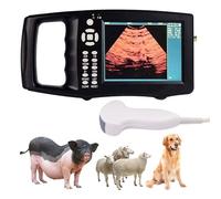 Portable Ultrasound Scanner - 3 Probe Options, 5.6 Inch HD Screen, One-key Warm-up Function for Veterinary Use on Livestock and Pets