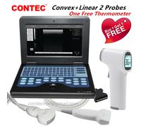 Portable Ultrasound Scanner Laptop Machine Diagnostic Convex+Linear 2 Probes