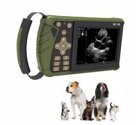 Portable Ultrasound Scanner Veterinary Pregnancy Diagnostic Ultrasound Scanner Machine with 3.5MHz Mechanical Probe for Sheep Dog Cat and Pig Estimate The Number Of Fetuses, Fetal Heart Beat