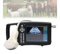 Portable Ultrasound Scanner with Dual-Frequency Probe for Veterinary Animal Imaging