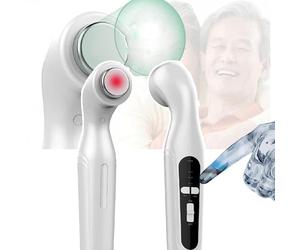 Portable Ultrasound Therapy Device, 1-3MHz Professional Ultrasound Physical Therapy Machine with 15-Minute Timer, 3 Intensity Levels, 4cm² Treatment Area, 42°C Overheat Protection, White