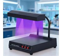 Portable Ultraviolet Analyzer, Desktop UV Detection Lamp, Wavelength 254nm/365nm, for Scientific Research and Analysis, with Dot Matrix Lights