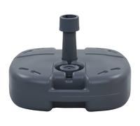 Umbrella Base Plastic Grey 45x47.5x13cm Water/Sand Fillable 19-38mm Pole Stable
