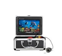 Portable Underwater Fishing Camera with Depth Temperature Display, Waterproof HD Camera and 7 Inch LCD Screen, Infrared Fish Finder for Ice Fishing Lake and B Fishing