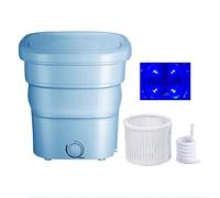 Portable Underwear Washing Machine,Foldable Laundry Tub for Socks with Drain Basket,Ultrasonic Ozone Sterilization,for wash baby clothes, Apartment Dorm,Travelling，Gift for Friend or Family