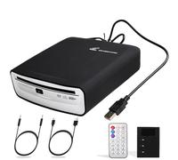 Portable Universal CD Player for Car with USB AUX Port, USB External CD Player for Vehicle, Laptop, Desktop, TV, Mac, Computer, for Android 4.4 and Above Navigation