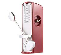 Portable Universal Mechanical Metronome Tuner Tone Generator Multi-Function High Precision Metronome for All of Musical Instruments Piano Drum Violin Guitar Bass Wind Instruments Etc (red)