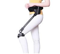 Portable Upright Walker, Walking Aid for Seniors Legs Mobility 3 Gears Rehab Training Equipment Black S, M, L(Left Leg,M)