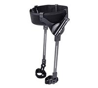 Portable Upright Walker, Walking Aid for Seniors Legs Mobility 3 Gears Rehab Training Equipment Black S, M, L(Both Legs,M)