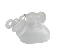 Portable Urinal 1PC 2000ML Portable Plastic Urinal Pee Bottle for Men Spill Proof Potty for Home Camping Car Travel(White)