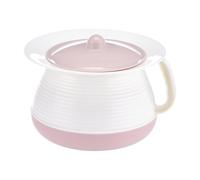 Portable Urinal Bottle with Lid and Handle - Chamber Pot Spittoon Jug for Night Use at Home, Travel, Bedroom - Unisex Design for Male and Female- Red