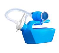 Portable Urinal Bottles, Men's Spill-Proof Bedside Urine Bottle, White/Blue, Multiple Sizes(Blue,B)