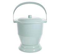 Portable Urinal Bucket Chamber Pot 4l with Lid and Handle Blue | PP Plastic, Thickened Build, Non-slip Base, Wide Top Opening, Stable Placement, Spill Control