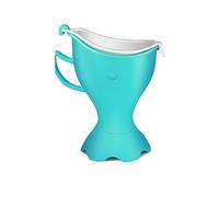 Portable Urine Bottle Emergency Urinal Mobile Toilet Urine Bag Hand-Held Urinal for Male Female Child Elderly Pot Bottle Chamber Pot(Cyan)