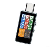 Portable USB Ammeter 0-6A Peak 10A Compact Design(Standard) | Detects for pd QC AFC for ufcs fast charging, evaluates efficiency, ensures optimal charging performance