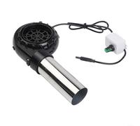 Portable USB BBQ Blower Handheld Adjustable Fan for Quick Fire Ignition Camping Picnic Outdoor Stainless Steel Duct Black(Adjustable)