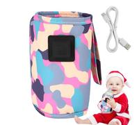 Portable USB Bottle Warmer | Heating Breast Milk Heater Three-Speed Adjustable - Travel Temperature Control Breast Milk Heating Pouch for Outside Walk Shopping Travelling