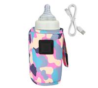 Portable USB Bottle Warmer | Three-Speed Temperature Adjustable USB Travel Milk Heat Keeper | Travel Temperature Control Breast Milk Heating Pouch for Outside Walk Shopping Travelling