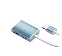 Portable USB C Hub for MacBook Travel Use(0.17m USB blue-gray) | for premium aluminum alloy body, ABS reinforced frame, wear-resistant, heat dissipation, build