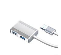 Portable USB C Hub for MacBook Travel Use(0.17m USB Silver) | for premium aluminum alloy body, ABS reinforced frame, wear-resistant, heat dissipation, build