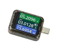 Portable USB C Power Detector, 240W Meter with Voltage Current Capacity Display for Fast Output Checks, Mobile Batteries and Hobby Projects Usb Voltmeter Ammeter Watt Meter Type C Monitor Digital Tool