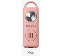 Portable USB-C Rechargeable Personal Alarm with 130dB Siren & Strobe Light - Apple Find My Compatible Safety Keychain for Women, Students & Seniors (Pink)