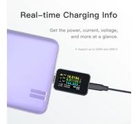 Portable USB-C Tester, 1.14-inch Color Screen C240 Digital Power Meter Tester, Support 240W PD3.1 QC5.0 USB C Phone And Laptop