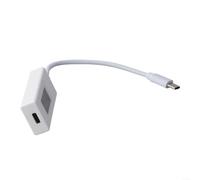 Portable USB C Tester KWS066C with Real Time Voltage and Current Readings (White)