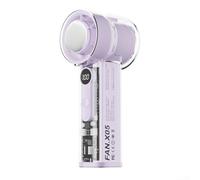 Portable USB Charging Fan With 100 Settings, Silent Design For Summer Days And Outdoor Activities(Purple)