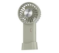 Portable USB Charging Mini Desktop Fan with Ice-Sensing Technology, 500mAh, Quiet Operation, Adjustable Speed, for Office Bedside Travel, White
