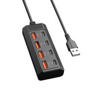 Portable USB Charging Station with 8 Ports Perfect for Work Travel and Outdoor Activity Power Adapter Fast Charging USB Adapter