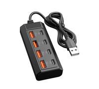 Portable USB Charging Station with 8 Ports Perfect for Work Travel and Outdoor Activity Power Adapter USB Data Transfer