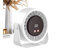 Portable USB Desk Fan - Rechargeable Personal Cooling Fans With 2400mAh Battery, Stepless 1-100 Speed Control, Quiet Desktop Fan For Bedroom Dorm Office Travel Camping Beach Picnic Tent RV Study