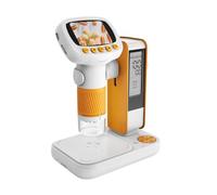 Portable USB Digital Microscope 8 Adjustable LED Light with 2 Inch Screen for Kids Science Exploration Educational Tool ABS Children Science Microscope