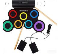 Portable USB Electronic Drum Suitable for Music Enthusiasts Featuring Rich Sound Library Including Rock Rhythms Portable Electronic Drums