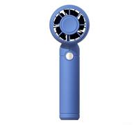 Portable Usb Fan Featuring Powerful Brushless Motor And Three Modes For Desktop Or Handheld Use In Office Travel Beach Camping Blue Shade(Blue)