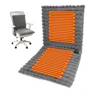 Portable USB Heated Seat Cushion with 3 Temperature Levels Heating, Soft & Warm Heated Chair Cover, Heated Seat Pad for Office Chair, Home, Winter Outdoor(Gray)