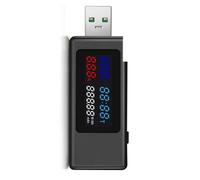 Portable USB Meter Tester USB Voltages and Current Detectors High Resolution Display for Accurate Readings DC4-30V
