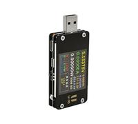 Portable USB Power Meter with Color Display, Power Meter for Live Data Readout on Cables Usb Color Display Live Data Readout Repair Work Incoming Voltage Current Source Cable Checks Inline Electronics