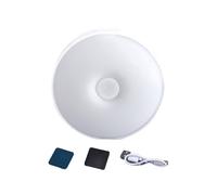 Portable USB Rechargeable Bedside Night Light | Magnetic Wall-Mount LED Lamp with 3-Colour Modes & Dimming | Push Button Cordless Light for Bedroom, Hallway, Kitchen & Dorm