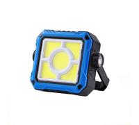 Portable USB Rechargeable COB Work Light with Dual Switch, Adjustable Lighting Direction, and Water Resistant Features for Outdoor Tasks (Blue)