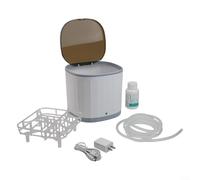 Portable USB Rechargeable Countertop Dishwasher, 360° All-round Countertop Dishwasher With Internal Cup Holder For Tea Cups