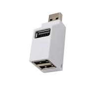 Portable USB Splitter 3 Port USB2.0 Hubs Adapter For Laptop Car Tablet Air And More