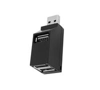 Portable USB Splitter 3 Port USB2.0 Hubs Adapter For Laptop Car Tablet Air And More